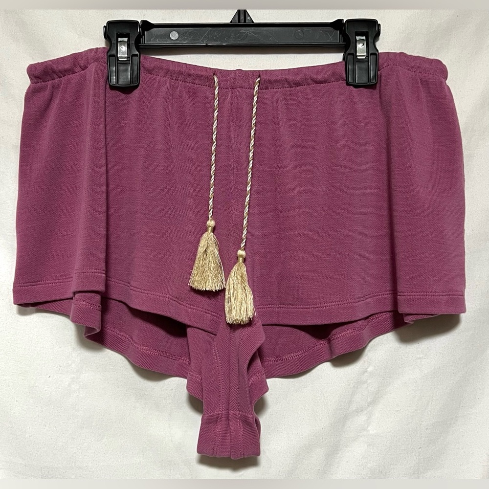 NWOT by Anthropologie 1” Tassel Lounge Shorts Intimates Casual SOFT Drawstring